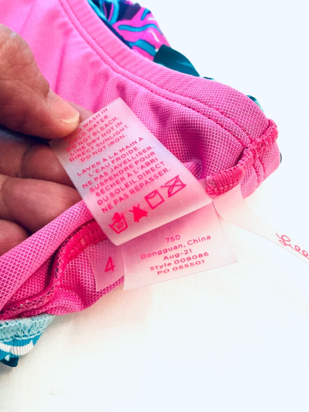LILLY PULITZER Meechi Bikini Top, High-Waisted Lagoon Sarong Hipster Bottom Sz 4 - Picture 13 of 16